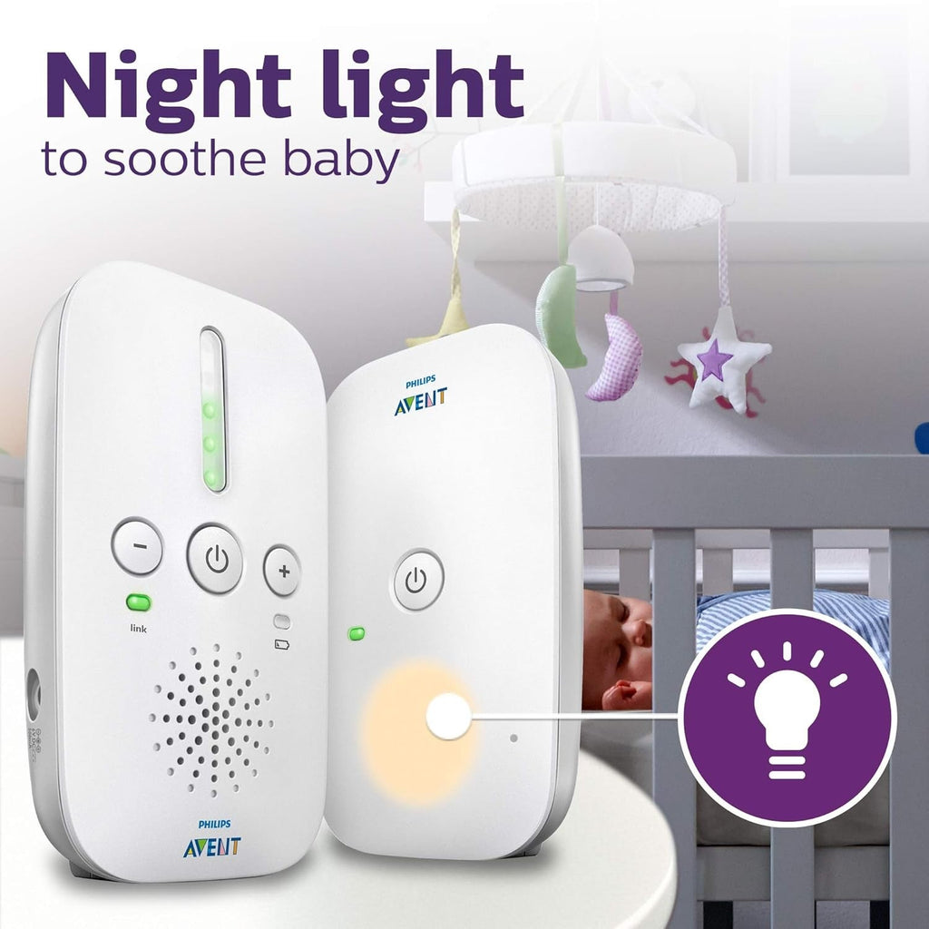Buy now Philips AVENT Audio Baby Monitor DECT, White, SCD502/10 at indiglob india