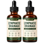 Lymphatic Drainage Drops, Bloat Relief & De-Puff, Immune & Lymph System Support Supplement, – Cleavers, Red Clover, Stillingia Root & Prickly Ash Bark, Fluid Retention, Vegan & Alcohol-Free, 2 Fl Oz