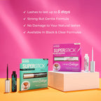Kiss SuperStick Lash Glue for Strip Eyelashes, Black, 0.17 Oz (4.8 g), Dermatologist-Tested, Extended Wear Lash Adhesive, Easy-to-Apply Quick-Dry Brush Applicator, Waterproof on Normal Skin