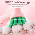 Pink Replacement Brush Heads for Oral-B Pro 1000 Pink Handle 16 Pack