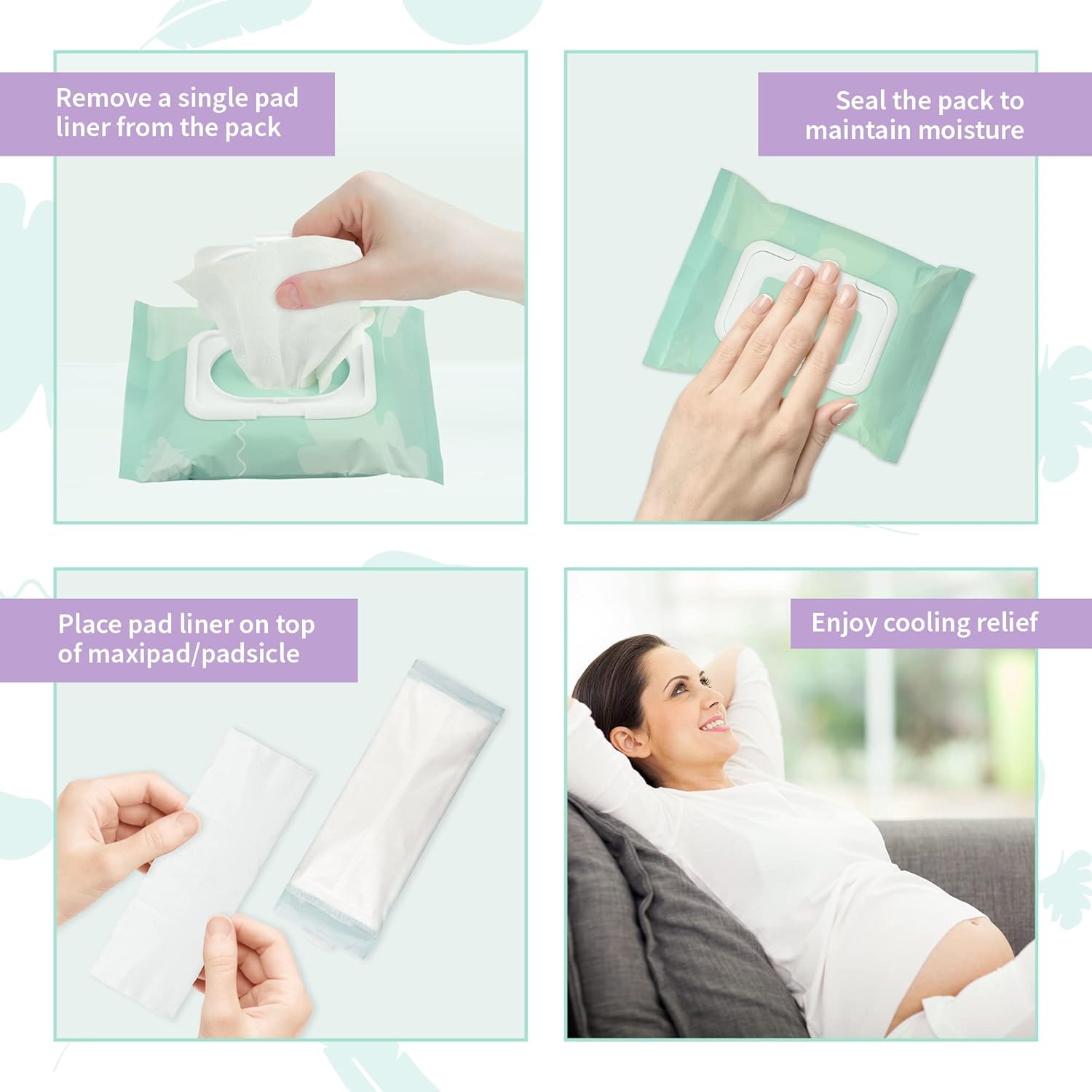 Buy now Mama & Wish Witch Hazel Pad Liners for Postpartum Care (24 Count) | Full-Length Cooling Perineal Pads Liner | Postpartum Essentials | Ice Pads Postpartum Liner - Witch Hazel Pads for Postpartum Care at indiglob india