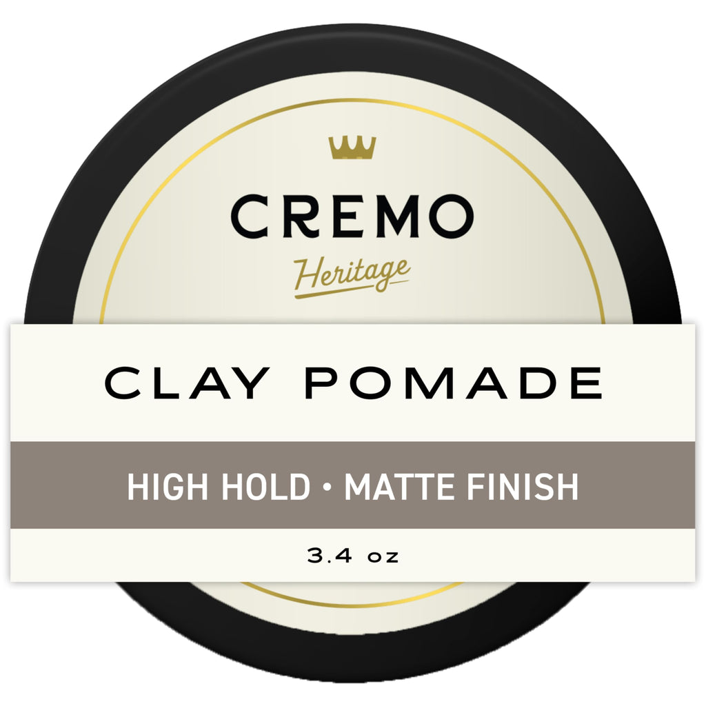 Cremo Hair Styling Clay, Premium Barber Grade Sculpting Clay for Hair Styling, 3.4 Oz