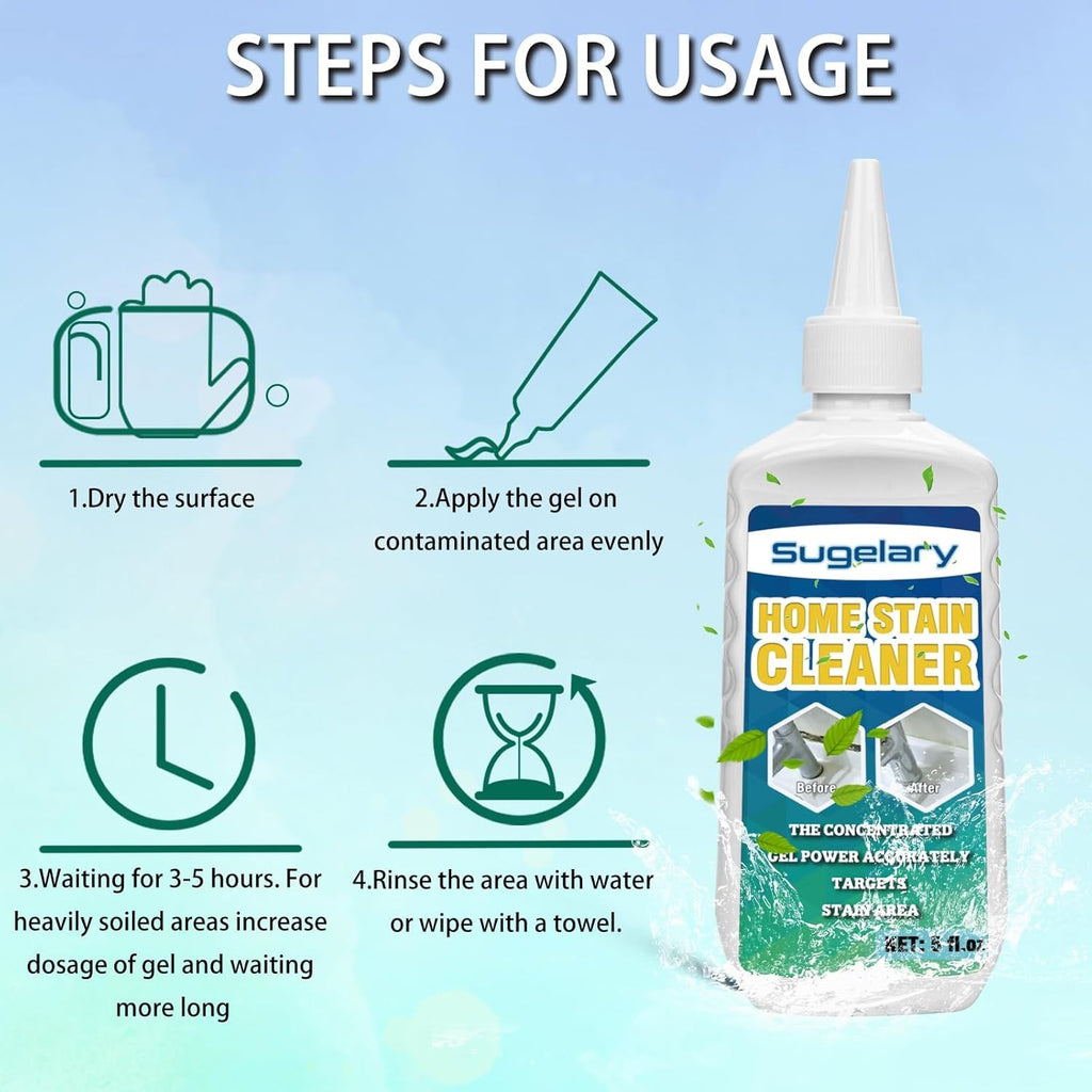 Buy now Sugelary Mold Stain Cleaner Gel, 5 fl oz Multi Home Stain Cleaning Gel for Washing Machine Seals, Fridge Gaskets, Tile Grout, Sink and Bathroom Use at indiglob india