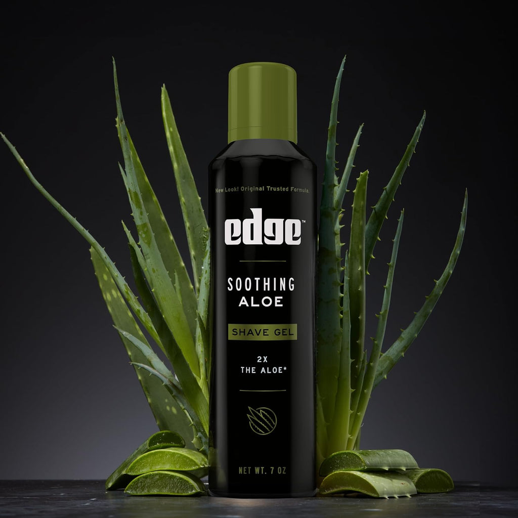 Buy now Edge Shaving Gel for Men, Soothing Aloe with Twice The Aloe, (6 Pack) - Shave Gel For Men That Moisturizes, Protects and Soothes To Help Reduce Skin Irritation at indiglob india