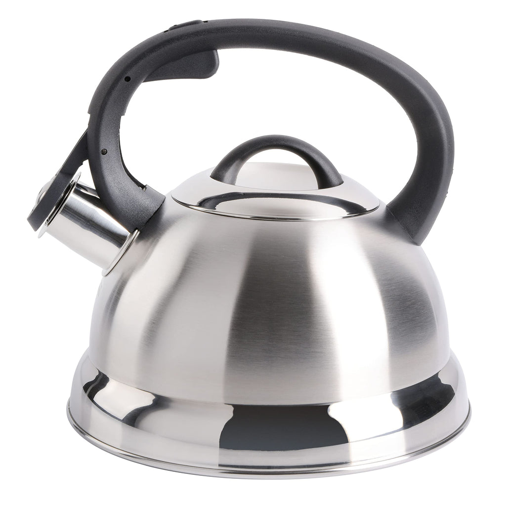 Buy now Mr. Coffee Flintshire 1.75-Quart Stainless Steel Whistling Tea Kettle â€“ Brushed Satin Finish Stove-Top Kettle for Boiling Water at indiglob india