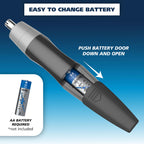 Buy now Wahl Clipper Battery Operated, Precision Ear and Nose Hair Trimmer for Men, Hygienic Nose Trimmer with Rinseable Blade for Easy Cleaning, Perfect for Travel Æ’?? Model 3026462 at indiglob india