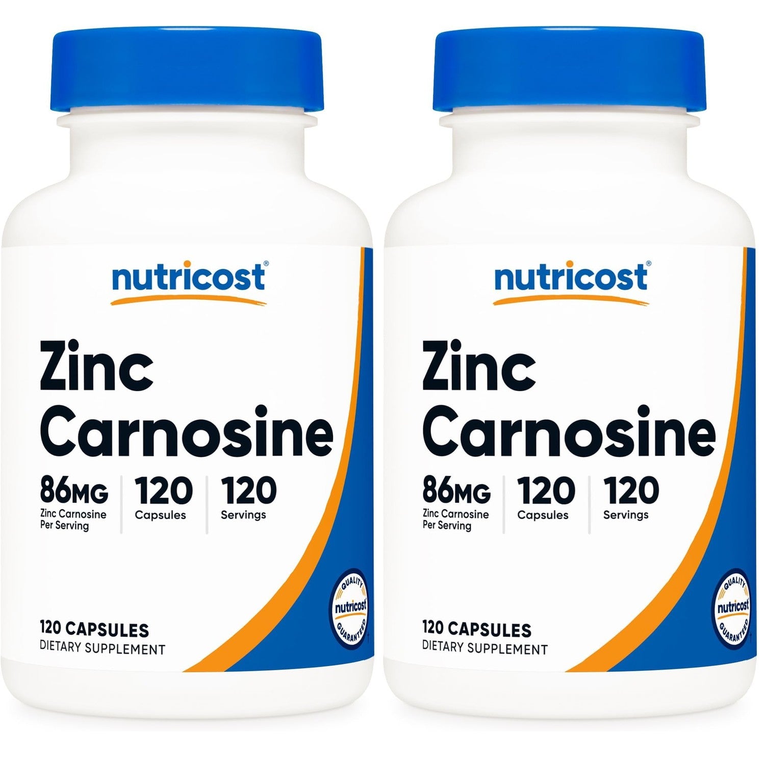 Nutricost Zinc Carnosine 86mg, 120 Capsules, Zinc L-Carnosine Supplement | GMO-Free, Gluten Free