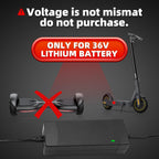 UL Listed 42V 2A Replacement Electric Scooter Charger for 36V with 4 Plugs, Compatible with Scooter Power Adapter