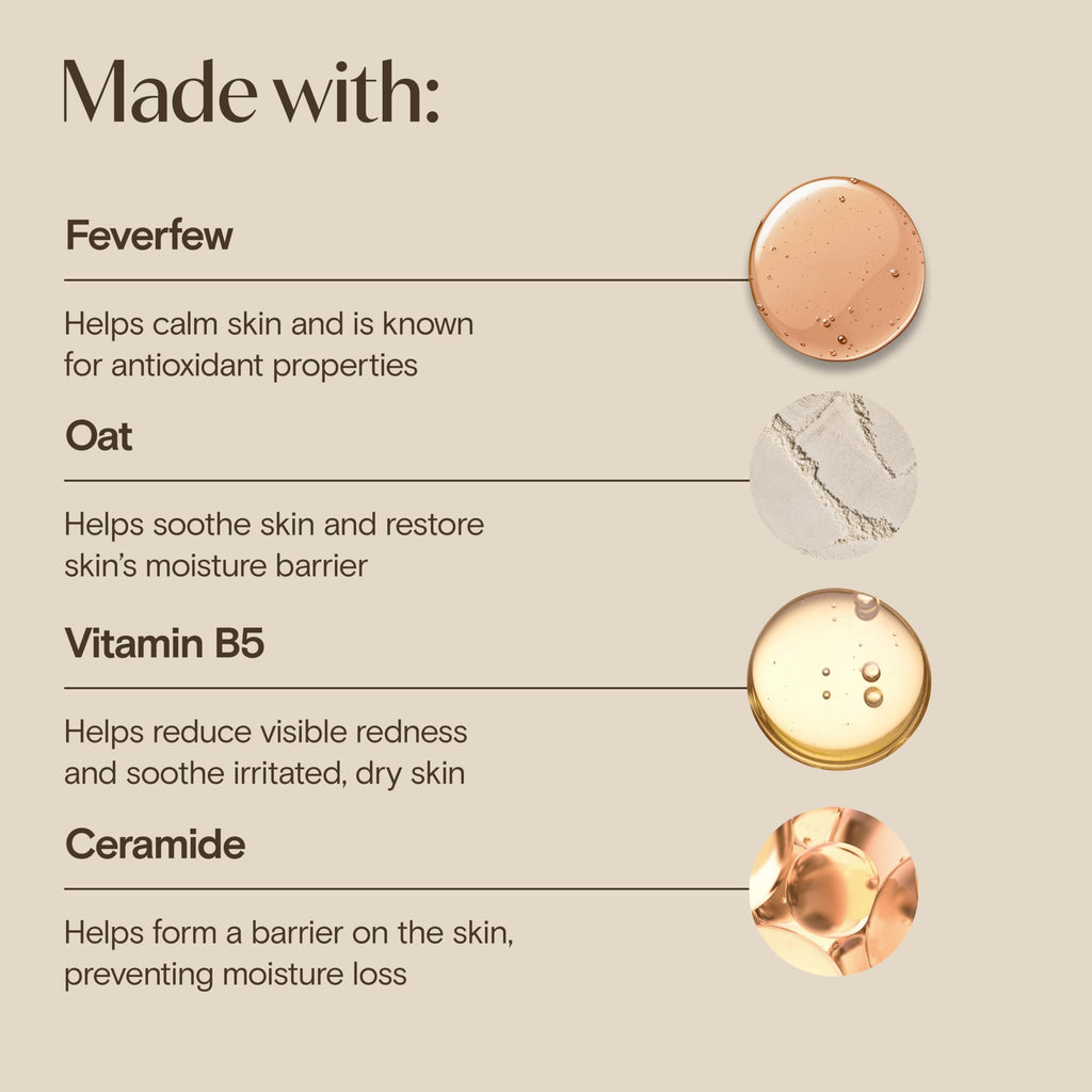 Aveeno Calm + Restore Redness Relief Moisturizing Cream, 1.7 oz | Instantly Calms & Soothes Appearance of Redness with Ceramide & Vitamin B5, Hypoallergenic, Fragrance-Free, Non-Comedogenic