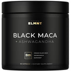 40x Strength Organic Black Maca Root with 15:1 Ashwagandha for Men | #1 Highest Potency Black Maca Root Capsules for Men 40:1 Extract - 100% Pure Maca Peruana Gelatinized Maca Root Powder Pills