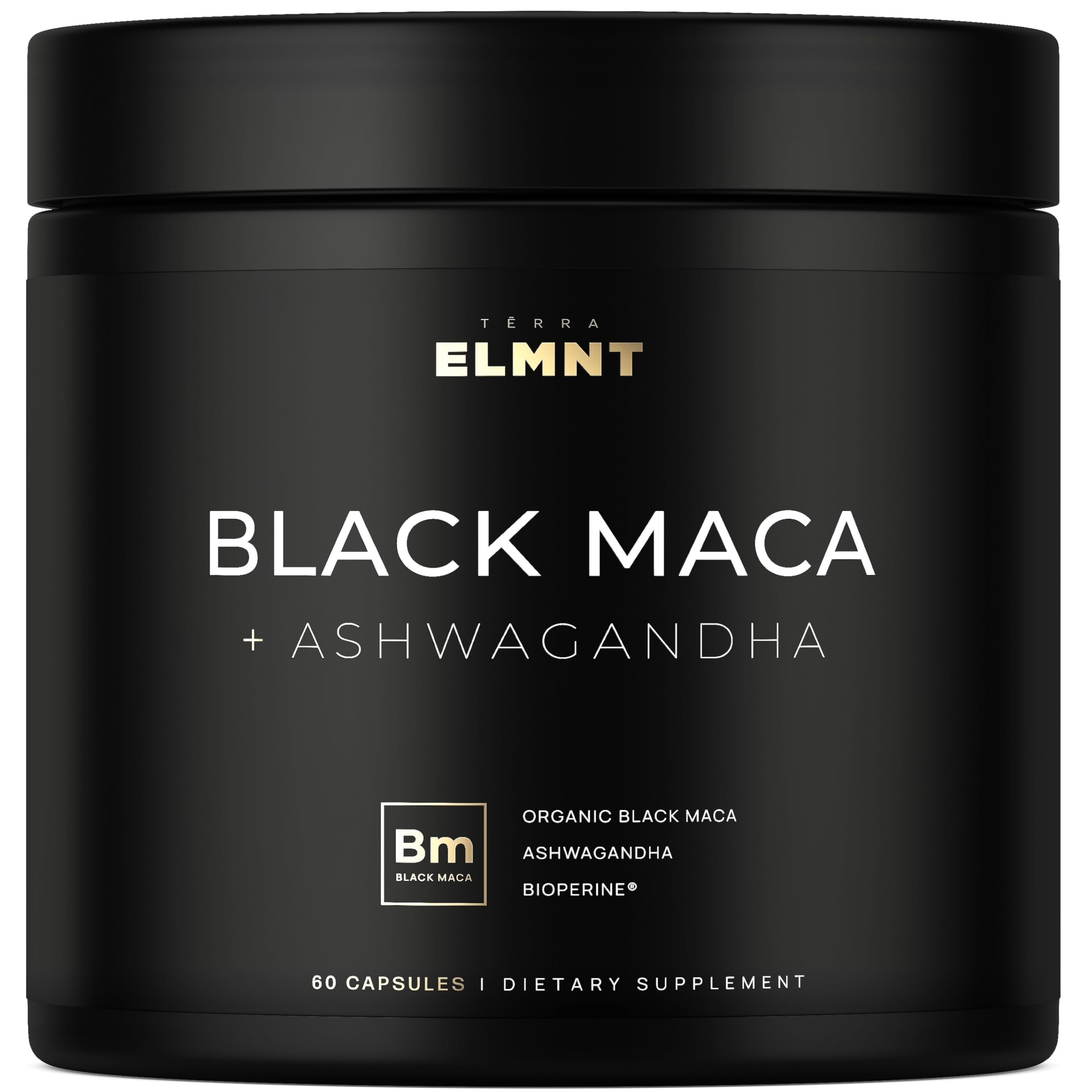 40x Strength Organic Black Maca Root with 15:1 Ashwagandha for Men | #1 Highest Potency Black Maca Root Capsules for Men 40:1 Extract - 100% Pure Maca Peruana Gelatinized Maca Root Powder Pills