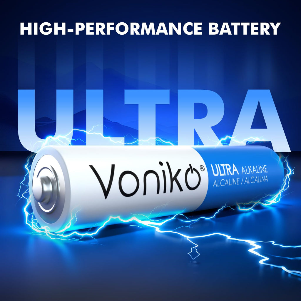 Buy now Voniko Ultra AAA Batteries 24 Pack - Alkaline Triple A Battery, Ultra Long-Lasting for All Your Devices, 10-Year Shelf Life, Leak-Proof & Mercury-Free at indiglob india