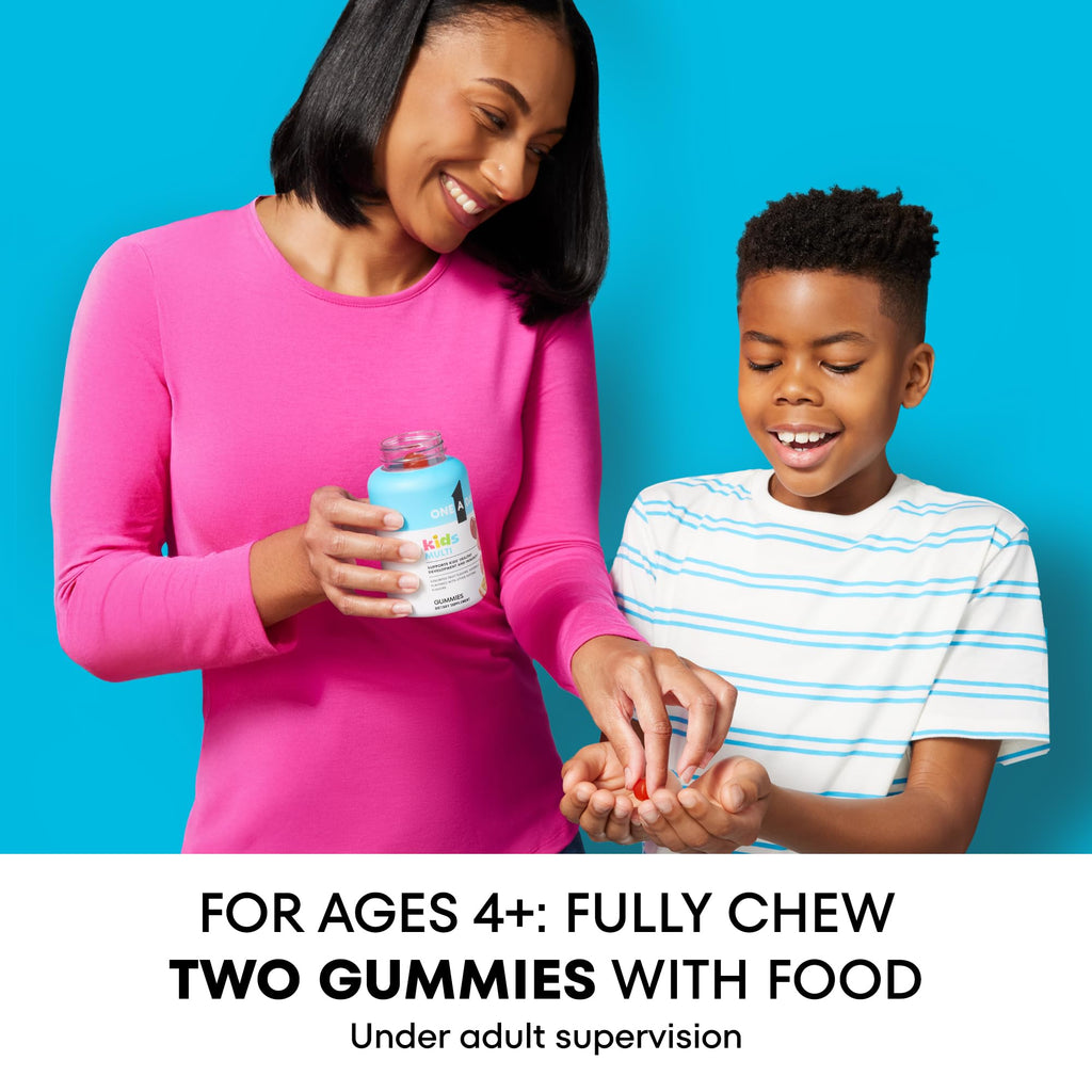 One A Day Kids Multivitamin Gummies, Kids Vitamins with Vitamin C, D, E & Zinc for Immune Support, Childrens Gummy Vitamins, Assorted Fruit Flavors, 60ct (Packaging May Vary)