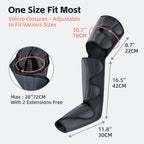 SHINE WELL Leg Compression Massager, Leg Massager for Circulation and Pain Relief, Air Compression Leg Massager with 3 Modes 3 Intensities 2 Extenders and Adjustable Wraps