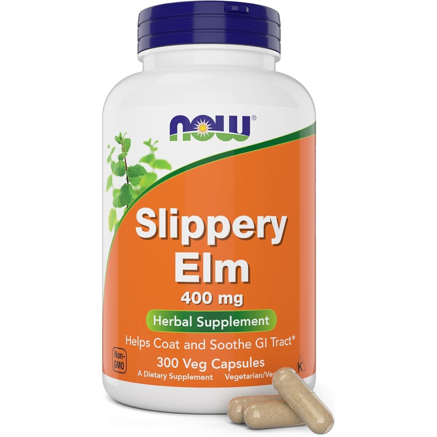 Buy now NOW Supplements, Slippery Elm (Ulmus rubra) 400 mg, Herbal Supplement, 100 Veg Capsules 300 Count (Pack of 1) at indiglob india