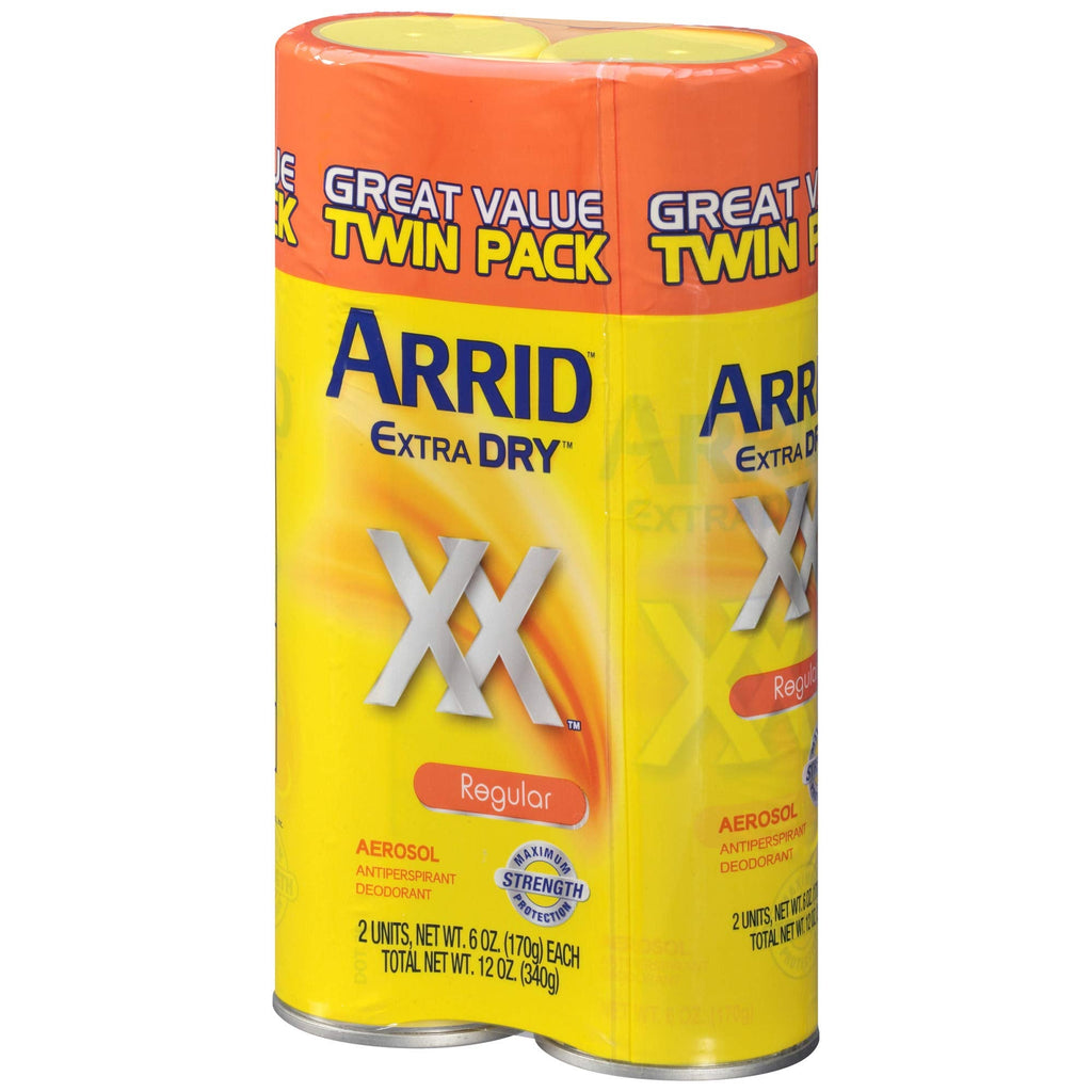 Buy now Arrid XX Extra Dry Antiperspirant Deodorant, Regular, Twin Pack (two 6oz. cans) Packaging May Vary at indiglob india