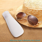 Buy now Silicone Travel Bottles, Leak Proof Squeezable Refillable Travel Accessories Toiletries Containers Travel Size Cosmetic Tube for Shampoo Lotion Soap Liquids (2oz Grey/blue/white/green) at indiglob india