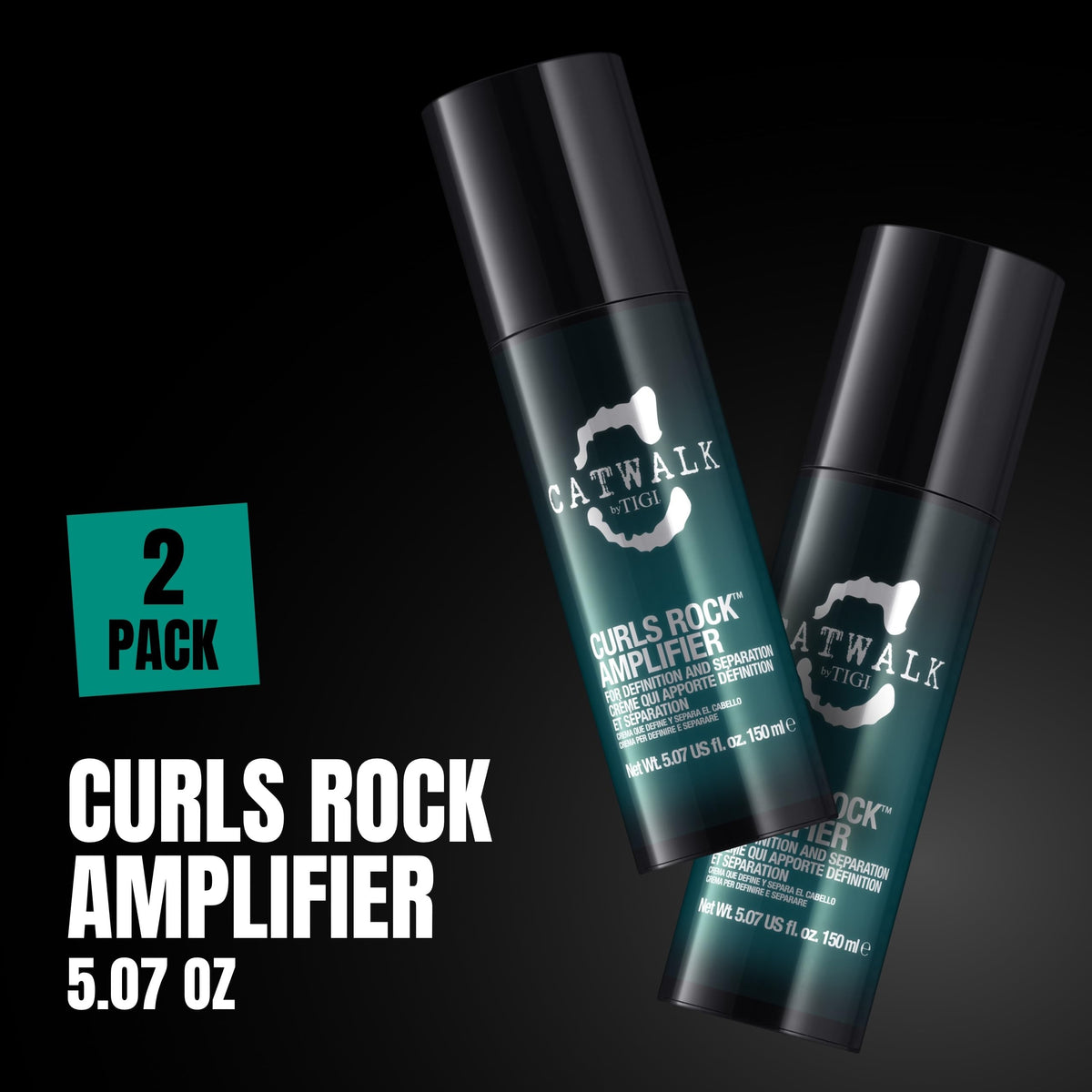 TIGI Catwalk Curls Rock Amplifier Curl Cream 2-Pack, 5.07 Oz Ea