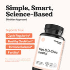 Wholesome Story Myo-Inositol & D-Chiro Inositol Supplement for Women | Fertility Supplements for Hormonal Balance & Ovarian Health Support | Myoinositol | Ideal 40:1 Ratio | 30 Servings