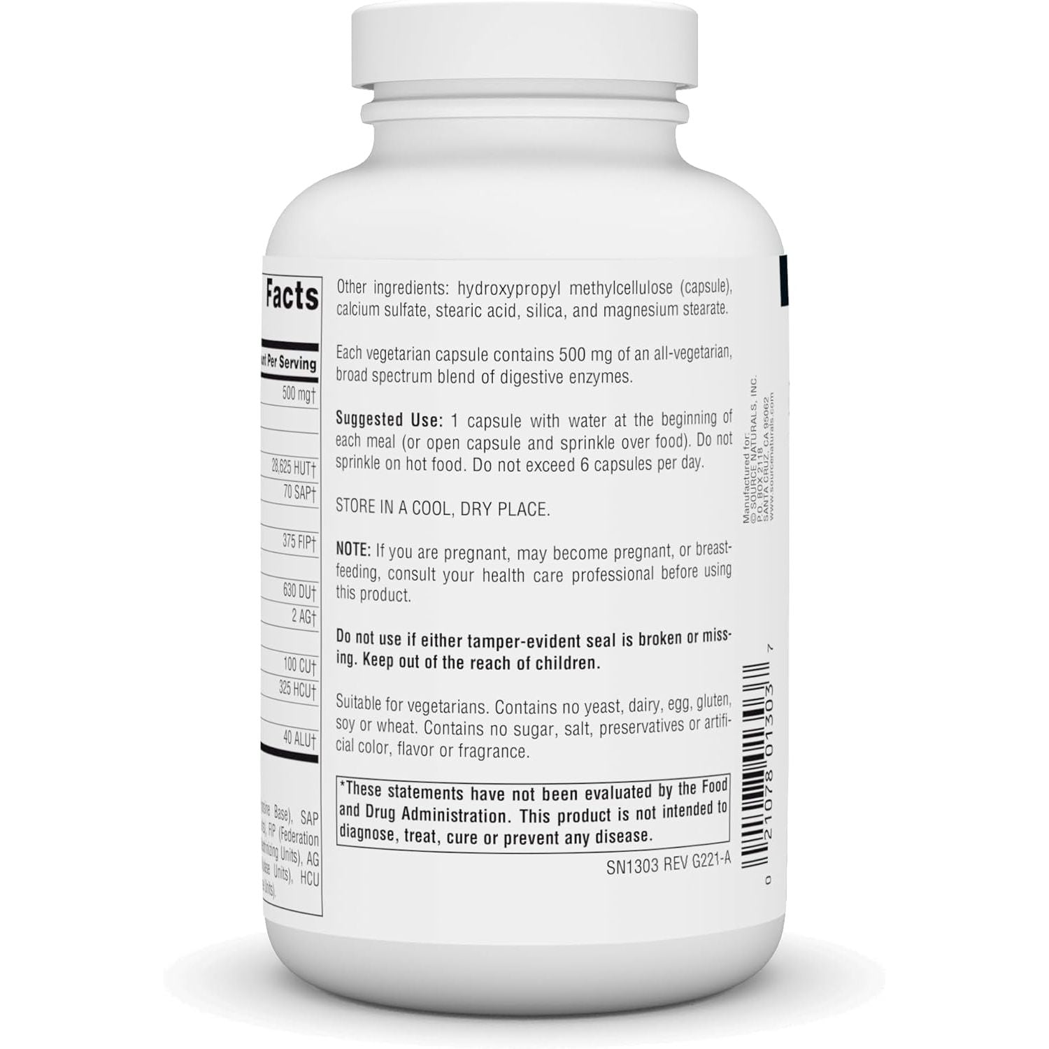 Buy now Source Naturals Essential Enzymes in Vegetarian Capsules, Digestive Aid* 500 Mg - 240 Capsules at indiglob india