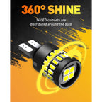 Buy now OXILAM Upgraded 912 921 LED Bulb Reverse Lights, Backup Light Bulbs for Car, 300% Higher Brightness 6000K White, Mini Size Non-polarity Canbus Error Free T15 906 W16W Bulb, Pack of 2 at indiglob india