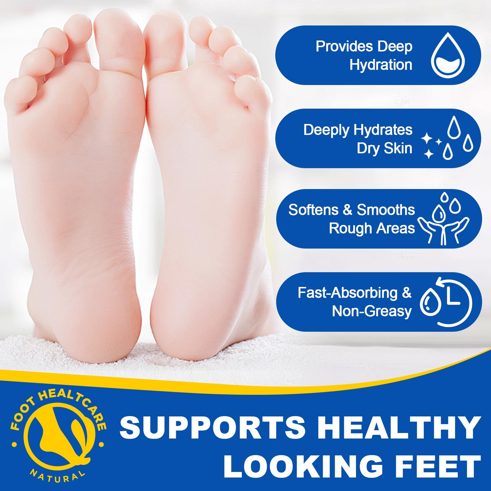 60% Urea with 2% Salicylic Acid Urea Foot Care Stick, Foot Cream Moisturizer for Dry Cracked Feet, Knees, Elbows, Hands,Moisturizes and Hydrates the Dry Skin,Callus Remover & Skin Softener -1.41oz