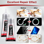 2 PCS 110ml B7000 Rhinestone Glue Clear, Bedazzling Glue for Craft, Jewelry
