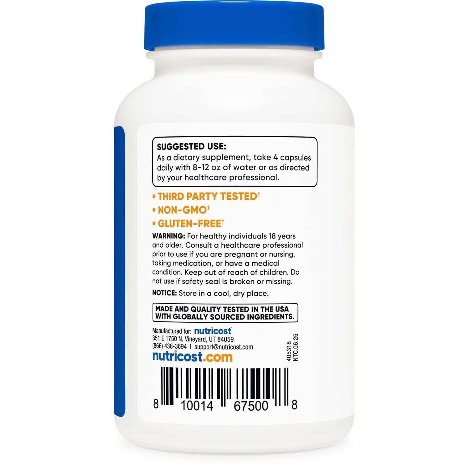 Nutricost L-Leucine 2,000mg, 120 Vegetarian Capsules, Non-GMO, Gluten Free, 30 Servings (Pack of 2)