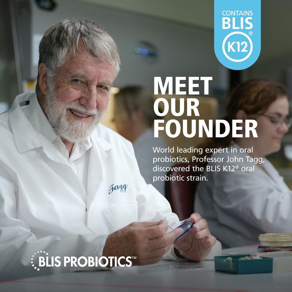 BLIS Throat Health Oral Probiotics K12 Immune Support, 60 Vanilla Lozenges