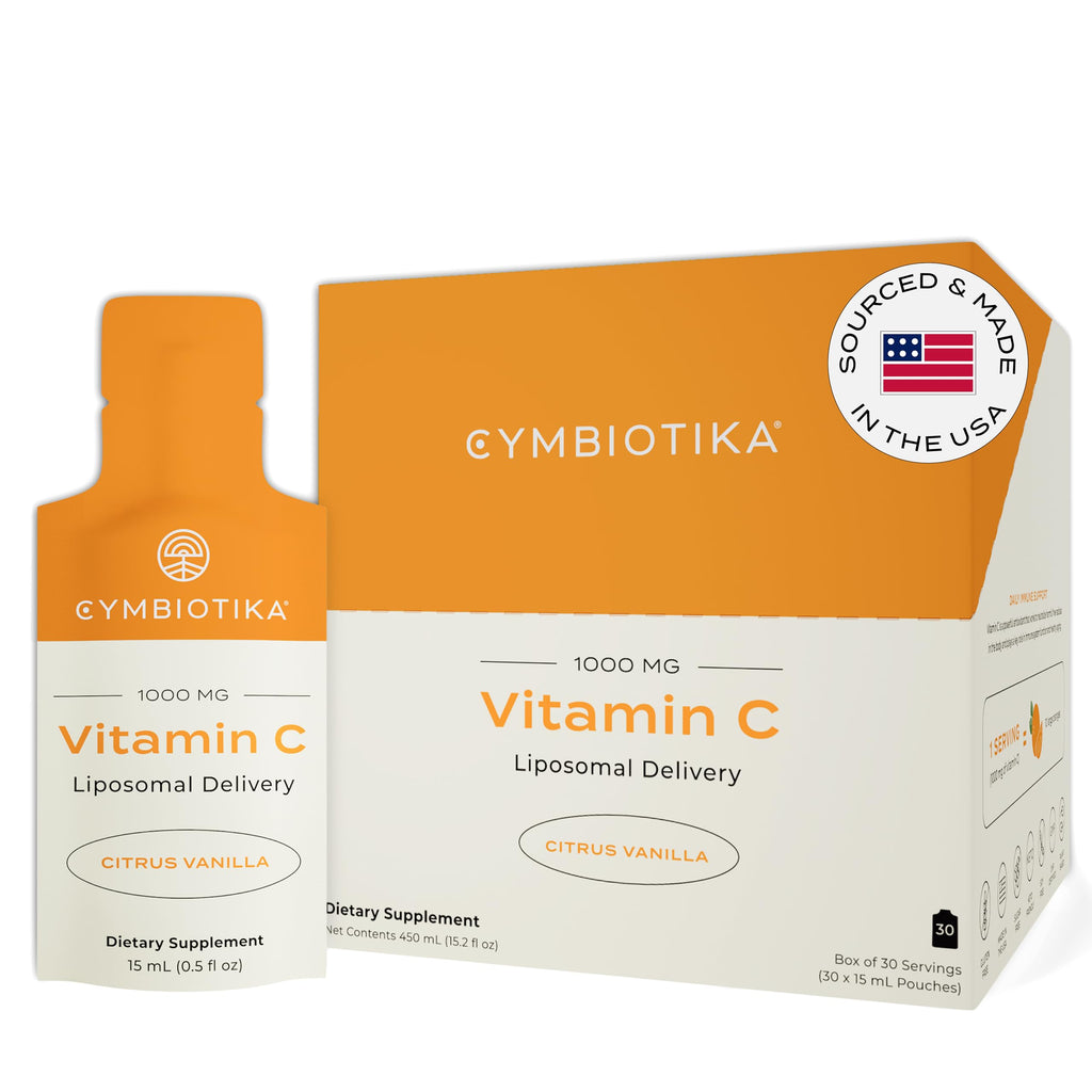 CYMBIOTIKA Liposomal Vitamin C 1000mg for Immunity & Collagen