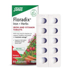 Floradix Iron Tablets Supplement, Vegetarian, Gluten-Free, 120 Tablets | Iron Supplement with B Vitamins, Folic Acid, Vitamin C & More for Energy Support*, Vegetarian & Gluten-Free