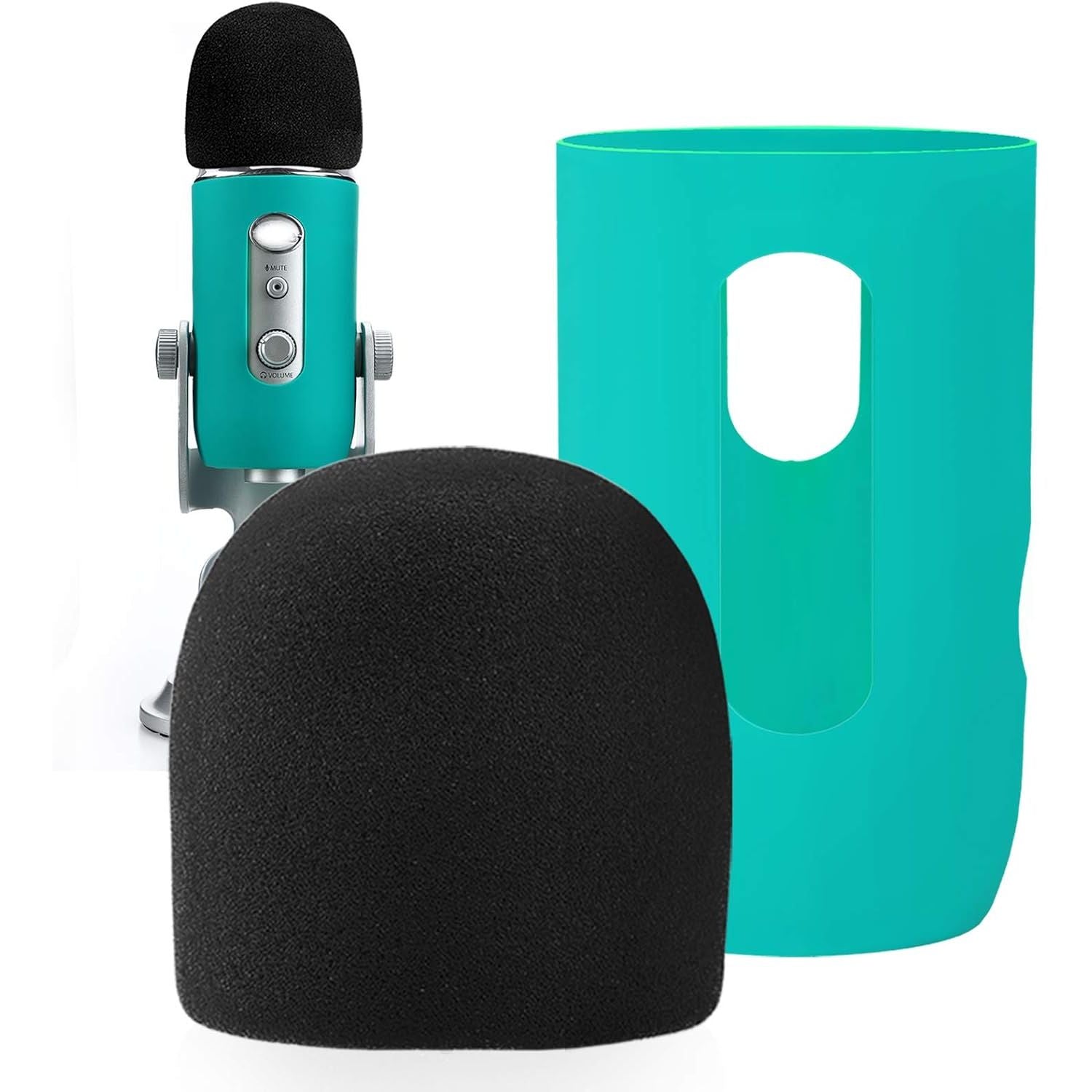 Buy now YOUSHARES 2PCS Blue Yeti Pop Filter for Blue Yeti Microphone, Yeti Foam Windscreen with Dead Cat Blue Yeti Mic Cover for Yeti Mic and Blue Yeti Pro USB Microphone Green at indiglob india