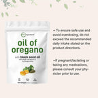 Micro Ingredients Oil of Oregano with Black Seed Oil, 300 Softgels | Naturally Occurring Carvacrol & Thymoquinone. 2-in-1 Oregano Oil Supplement. Non-GMO, Gluten Free, 3rd Party Tested.