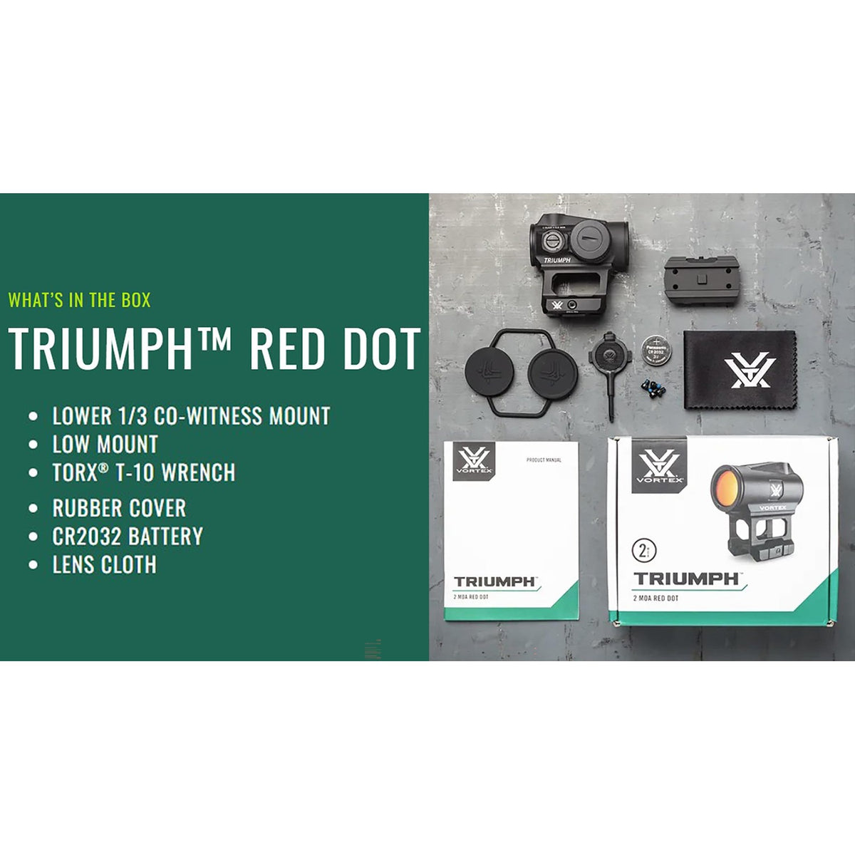 Vortex Triumph 2 MOA Red Dot Sight