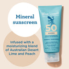 Blue Lizard Sheer Mineral SPF 50 Sunscreen Lotion, Zinc Oxide, 100% Mineral Formula, Nourishes with Australian Desert Lime and Peach, Paraben-Free, Fragrance-Free, 3 fl oz, (Pack of 2)