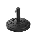 Pure Garden Outdoor Umbrella Base, 19lb, Black