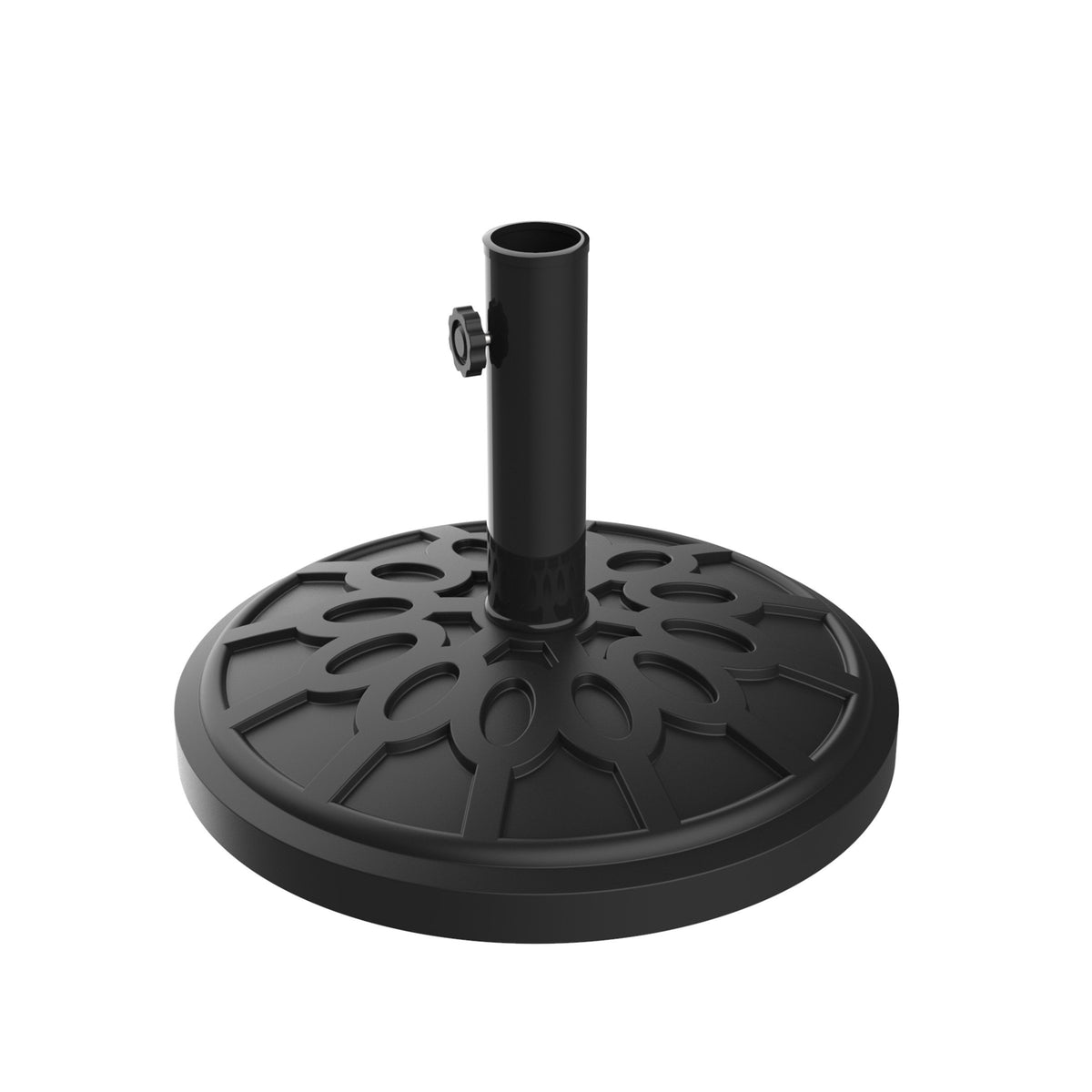 Pure Garden Outdoor Umbrella Base, 19lb, Black