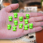 100 Pack Mini Green Plastic Frogs, Small Frog Figurine Tiny Frogs to Hide Fairy Garden Miniature Dollhouse Home Decor Frog Decorations for Party