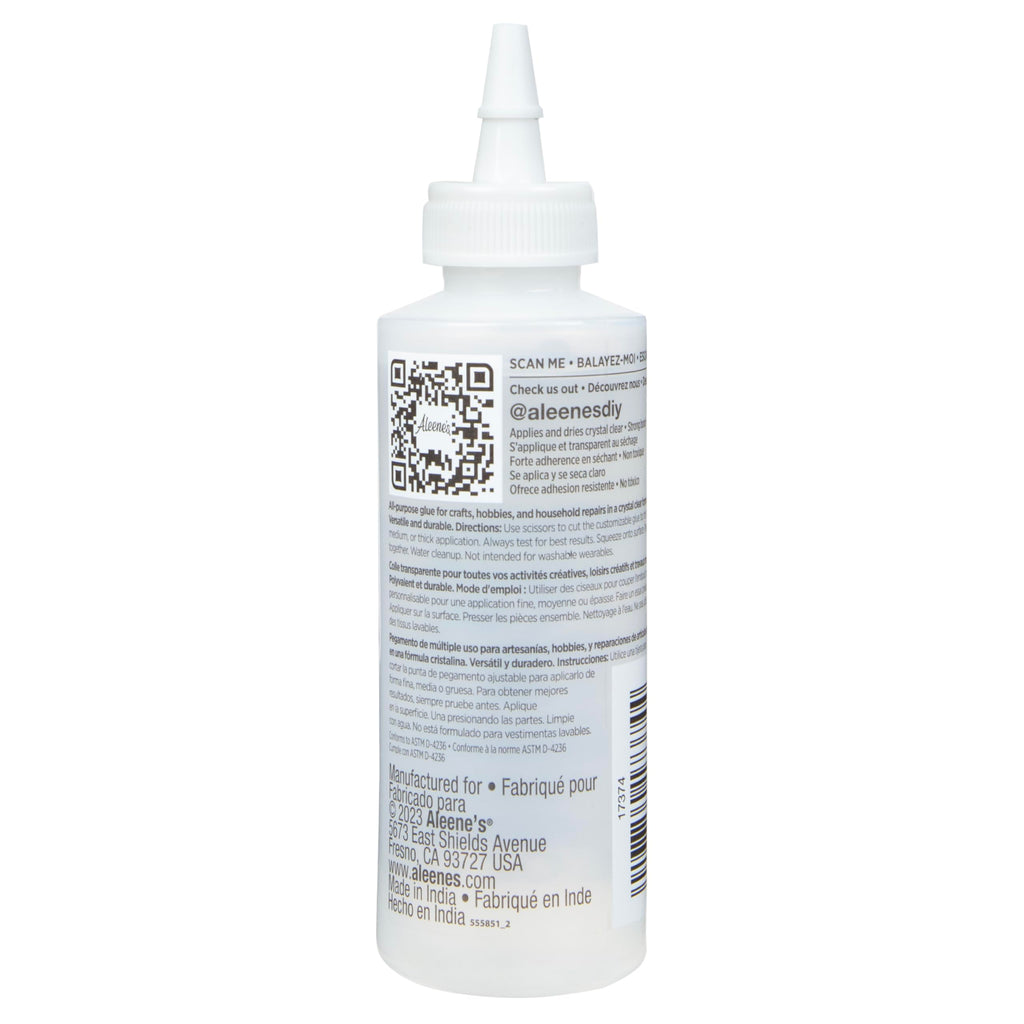 Aleene's Clear Gel Tacky Glue, Dries Clear, 4 fl oz