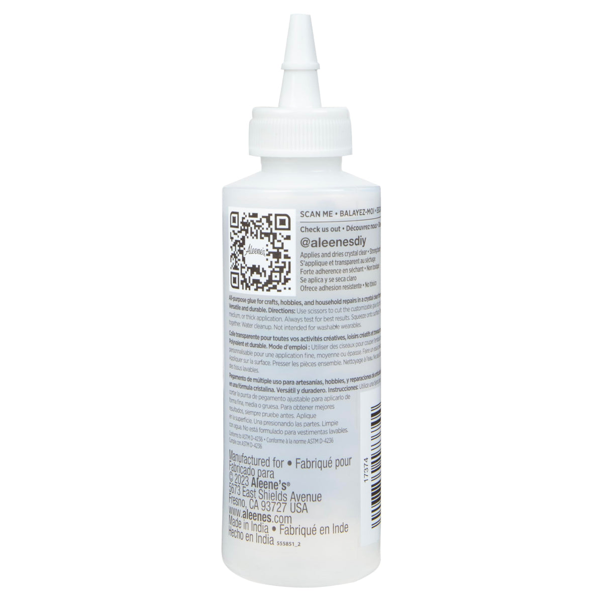 Aleene's Clear Gel Tacky Glue, Dries Clear, 4 fl oz