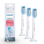Buy now Philips Sonicare Genuine Sensitive Replacement Toothbrush Heads for Sensitive Teeth, 3 Brush Heads, White, HX6053/64 1 Count (Pack of 3) White at indiglob india