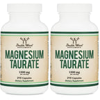 Magnesium Taurate 1,500mg, Heart Health Support, 210 Vegan Capsules | Heart + Cardiovascular Supplement, Magnesium + Taurine Synergy, 120mg Elemental Magnesium, Sleep Support, Vegan, Non-GMO
