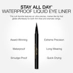 stila Waterproof Liquid Eye Liner, Stay All Day Makeup with Fine Brush Tip | Lasting Satin Finish, Smudge-Proof & Transfer-Resistant