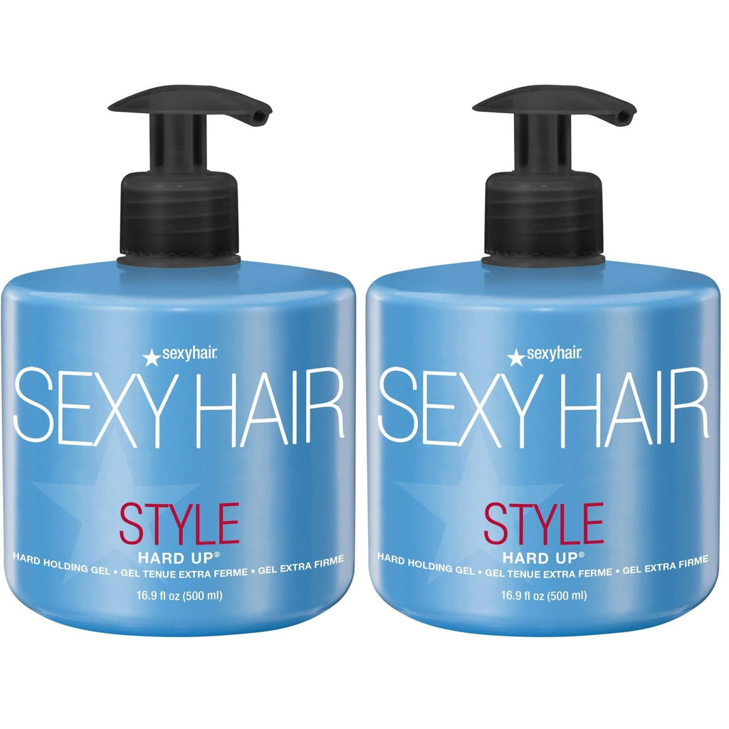 SexyHair Style Hard Up Hard Holding Gel | Extreme Hold | Non-Flaking Formula | All Hair Types