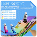 31 32XL Ink Bottle Set Refill for HP Smart Tank 7600 7602 7300 7301 7001, 5000 5101 5102, 6000 6001 651 551 Printer. Black CMY