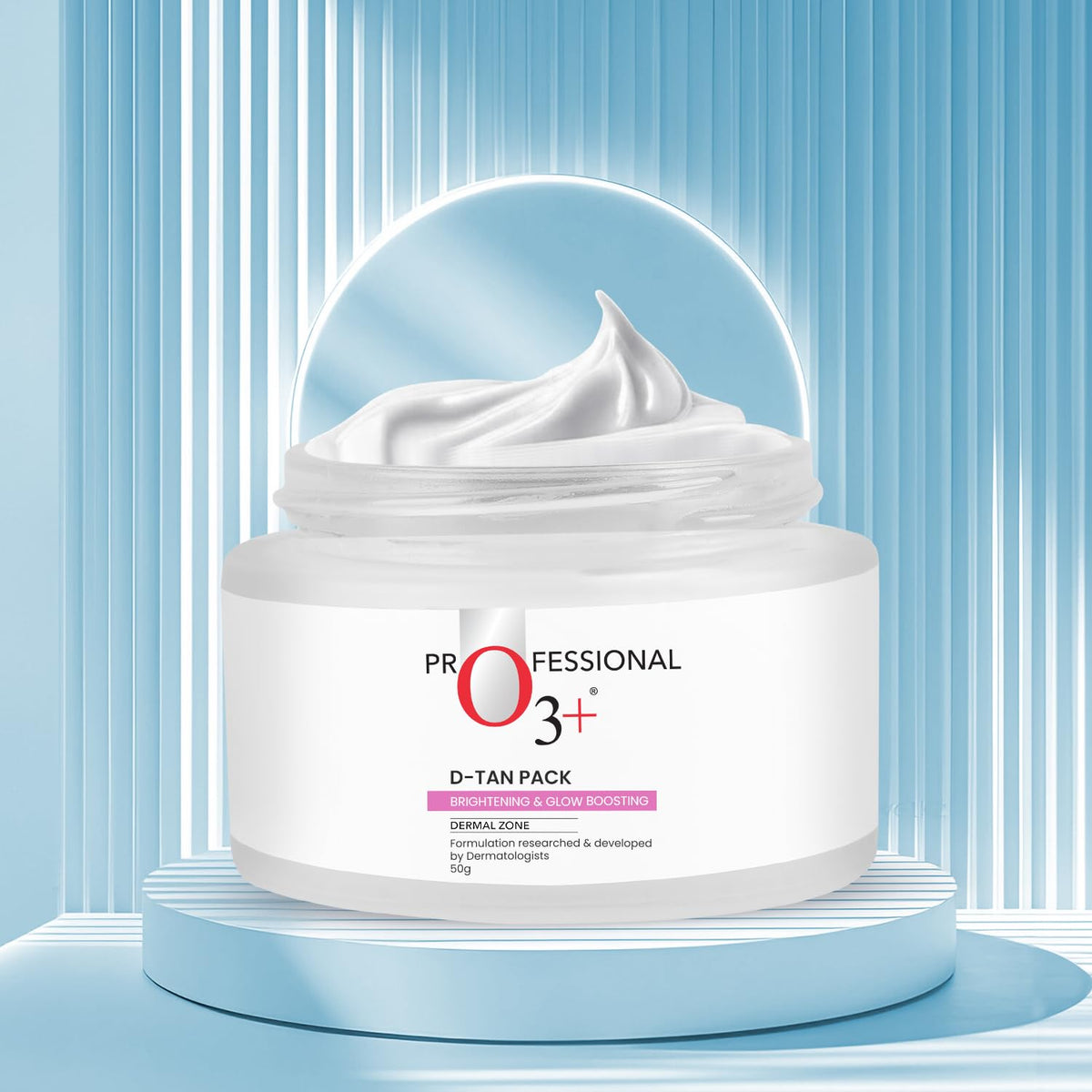 O3+ D-Tan Pack for Instant Skin Brightening and Lightening Benefits Infused with Mint and Eucalyptus Oil - Suitable for All Skin Types (50gm)