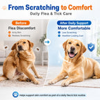 Carmelie Flea and Tick Prevention for Dogs, Flea & Tick + Itch Relief Chews
