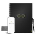 Buy now Rocketbook Core Reusable Spiral Notebook, Letter Size 8.5x11, Black - Dotted Pages, App-Connected, Erasable, Durable Cover, Ideal for School, Work, and Creative Projects at indiglob india