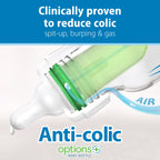 Dr. Brown's Preemie Flow Bottle Set, Anti-Colic Options+ Baby Bottles with Preemie Flow and Level T Nipples, 4oz/120mL, 0m+ – 3 Pack