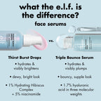 e.l.f. SKIN Holy Hydration! Thirst Burst Drops, Serum For A Radiant Complexion Instantly & Over Time, Made With Hyaluronic Acid, Vegan & Cruelty-Free